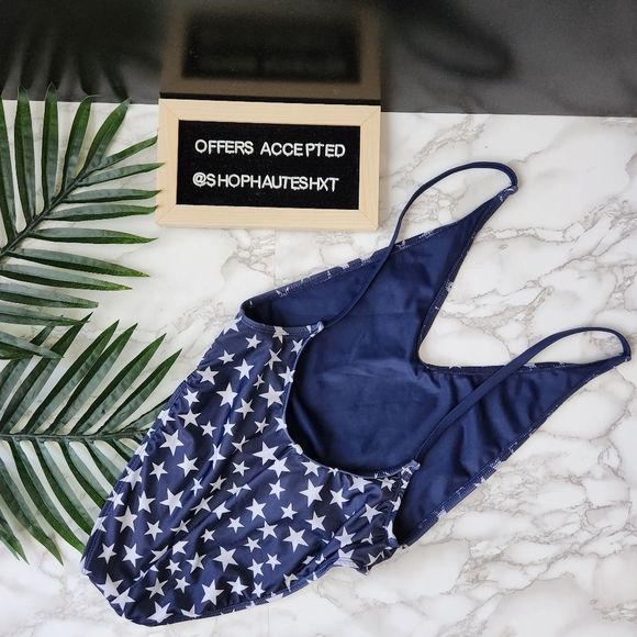 Nasty Gal Blue Alina Star Swimsuit - Picture 6 of 6